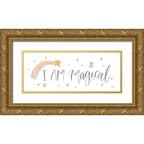 Magical Friends VI Gold Ornate Wood Framed Art Print with Double Matting by Jackson, Jenaya