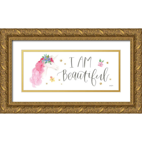Magical Friends VII Gold Ornate Wood Framed Art Print with Double Matting by Jackson, Jenaya