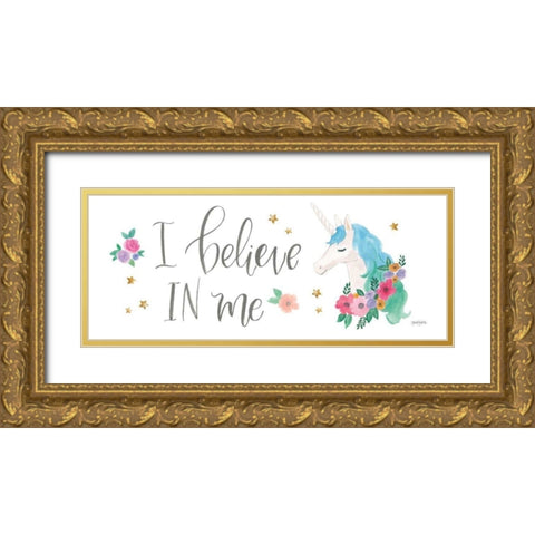 Magical Friends VIII Gold Ornate Wood Framed Art Print with Double Matting by Jackson, Jenaya