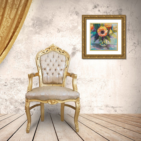 Baby Glow Gold Ornate Wood Framed Art Print with Double Matting by Vertentes, Jeanette
