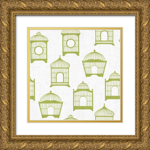 Dogwood Garden Step 03D Gold Ornate Wood Framed Art Print with Double Matting by Audit, Lisa