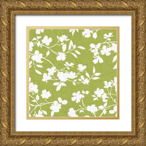 Dogwood Garden Step 05C Gold Ornate Wood Framed Art Print with Double Matting by Audit, Lisa