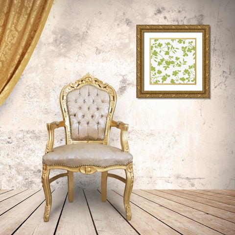 Dogwood Garden Step 06C Gold Ornate Wood Framed Art Print with Double Matting by Audit, Lisa