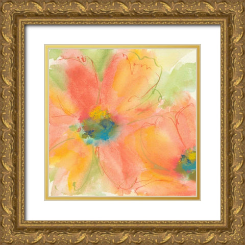 Tinted Cosmos I Gold Ornate Wood Framed Art Print with Double Matting by Paschke, Chris
