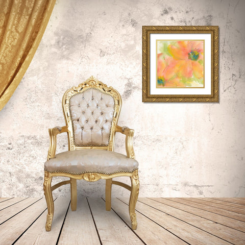 Tinted Cosmos II Gold Ornate Wood Framed Art Print with Double Matting by Paschke, Chris