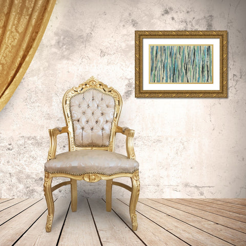Stream Gold Ornate Wood Framed Art Print with Double Matting by Vassileva, Silvia