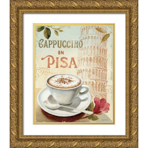 Cafe in Europe IV Gold Ornate Wood Framed Art Print with Double Matting by Audit, Lisa