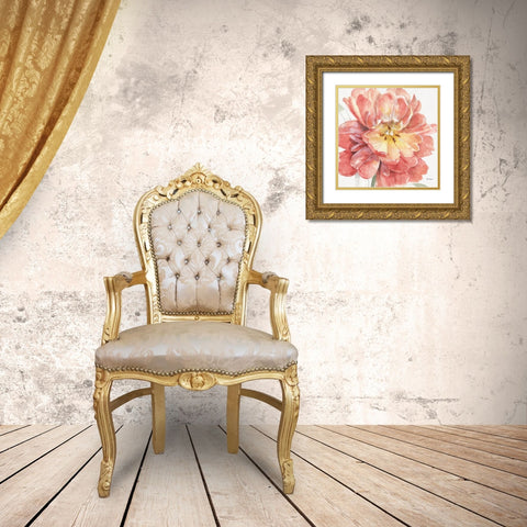 Spring Meadow V Gold Ornate Wood Framed Art Print with Double Matting by Audit, Lisa