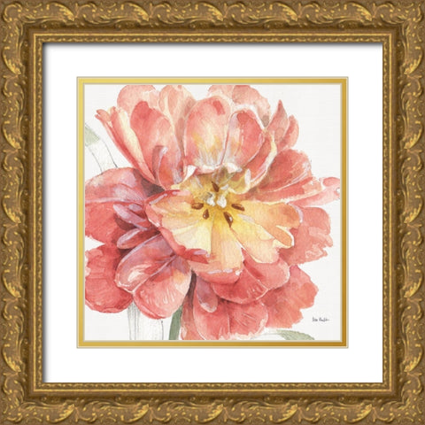 Spring Meadow V Gold Ornate Wood Framed Art Print with Double Matting by Audit, Lisa