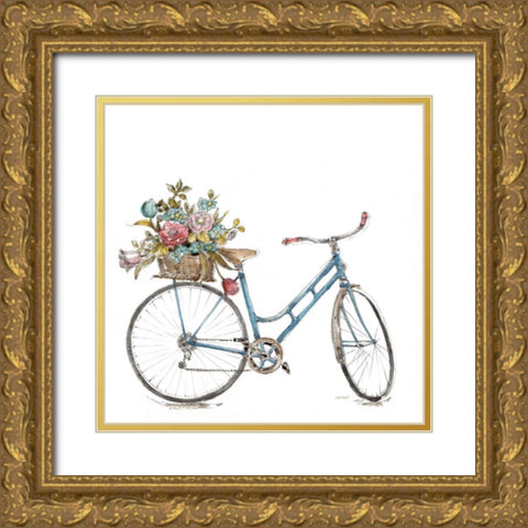 Paris Forever III v2 White Gold Ornate Wood Framed Art Print with Double Matting by Audit, Lisa