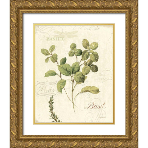 Aromantique III Gold Ornate Wood Framed Art Print with Double Matting by Audit, Lisa