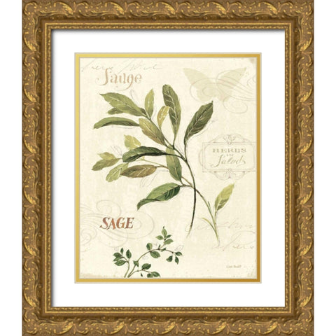 Aromantique IV Gold Ornate Wood Framed Art Print with Double Matting by Audit, Lisa