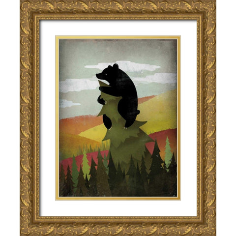 Leaf Peeper No Words Gold Ornate Wood Framed Art Print with Double Matting by Fowler, Ryan