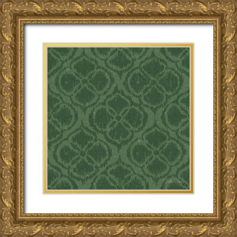 Harvest Bouquet Pattern VF Gold Ornate Wood Framed Art Print with Double Matting by Grove, Beth