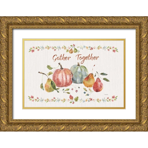Time to Share II Gold Ornate Wood Framed Art Print with Double Matting by Audit, Lisa