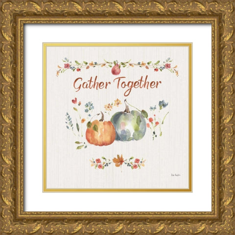 Time to Share V Gold Ornate Wood Framed Art Print with Double Matting by Audit, Lisa