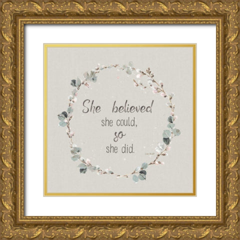 Country Weekend XXVI v2 Gold Ornate Wood Framed Art Print with Double Matting by Audit, Lisa