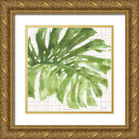 Mixed Greens LXXIV on Pink Gold Ornate Wood Framed Art Print with Double Matting by Audit, Lisa