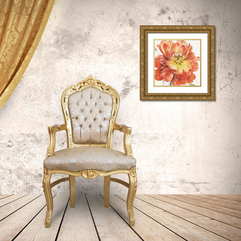 Fall Meadow V Gold Ornate Wood Framed Art Print with Double Matting by Audit, Lisa