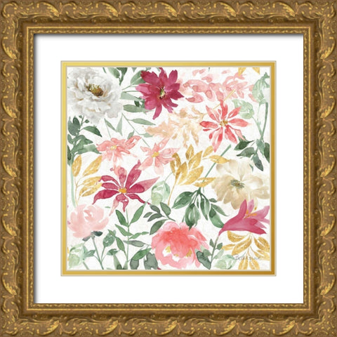 All You Need is Love Pattern I Gold Ornate Wood Framed Art Print with Double Matting by Grove, Beth