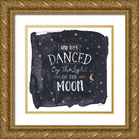 Celestial Love II Sq Gold Ornate Wood Framed Art Print with Double Matting by Marshall, Laura