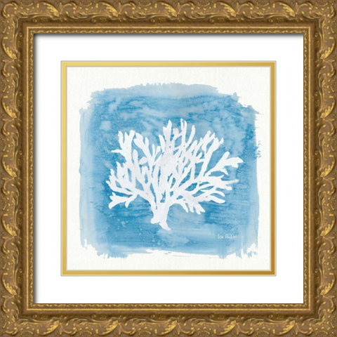 Water Coral Cove VI Gold Ornate Wood Framed Art Print with Double Matting by Audit, Lisa