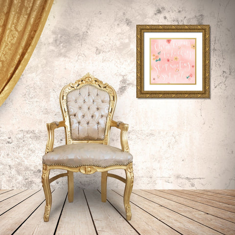 Chase Dreams Pattern VIA Gold Ornate Wood Framed Art Print with Double Matting by Jackson, Jenaya