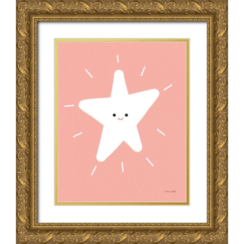 Star Gold Ornate Wood Framed Art Print with Double Matting by Kelle, Ann