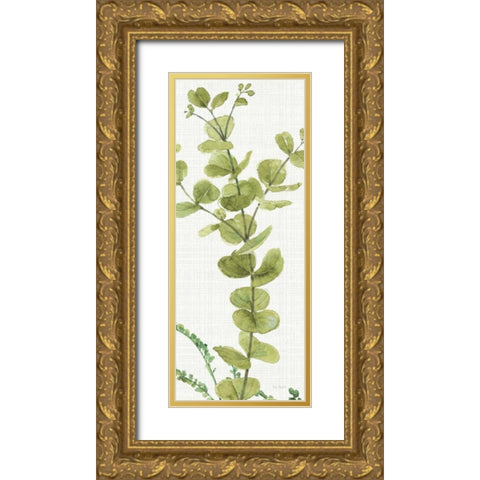 Mixed Greens LX v2 Gold Ornate Wood Framed Art Print with Double Matting by Audit, Lisa