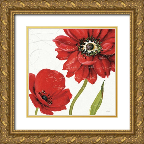 Rouge Paris I Gold Ornate Wood Framed Art Print with Double Matting by Audit, Lisa
