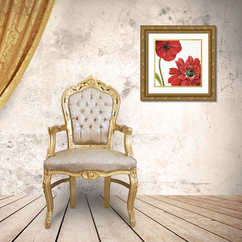 Rouge Paris II Gold Ornate Wood Framed Art Print with Double Matting by Audit, Lisa