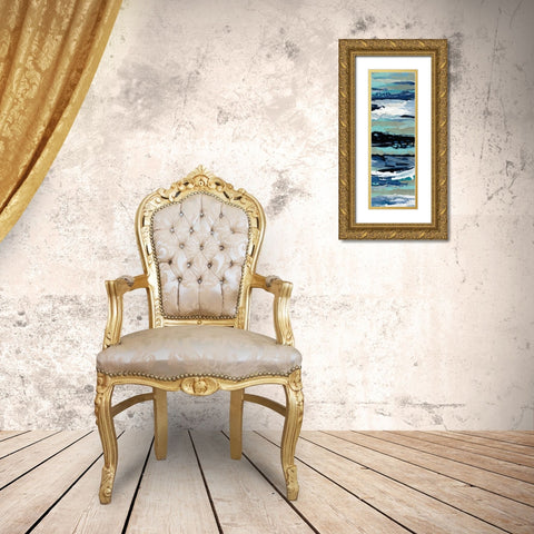 Coastal Sea Foam III Gold Ornate Wood Framed Art Print with Double Matting by Vassileva, Silvia