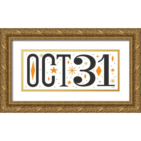 All Hallows Eve Gold Ornate Wood Framed Art Print with Double Matting by Mullan, Michael