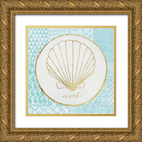 Christmas Shells II Gold Ornate Wood Framed Art Print with Double Matting by Lovell, Kathrine