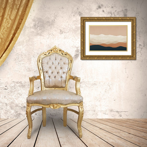 Mojave Mountains Crop Gold Ornate Wood Framed Art Print with Double Matting by Fowler, Ryan