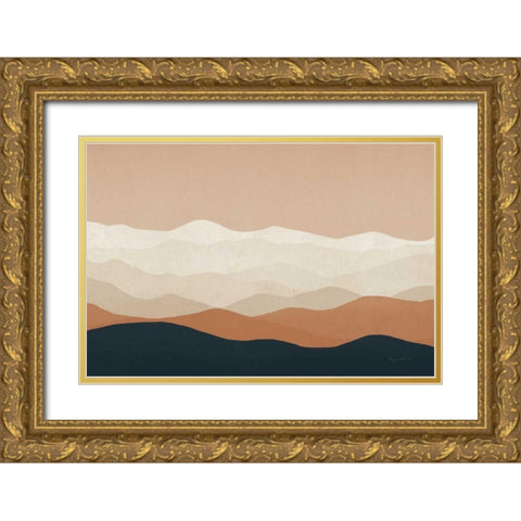 Mojave Mountains Crop Gold Ornate Wood Framed Art Print with Double Matting by Fowler, Ryan