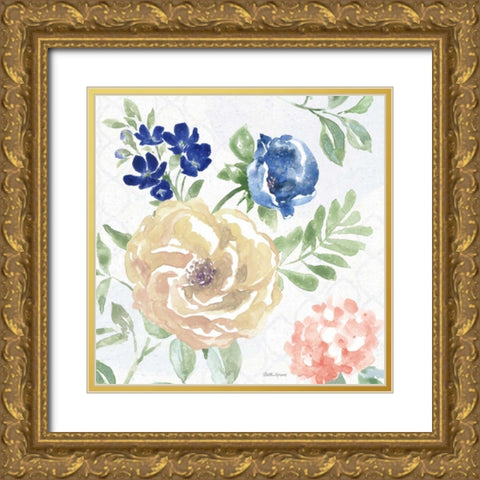 Coastline Botanical II Gold Ornate Wood Framed Art Print with Double Matting by Grove, Beth