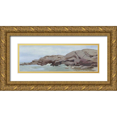 Warrens Point Gold Ornate Wood Framed Art Print with Double Matting by Lovell, Kathrine