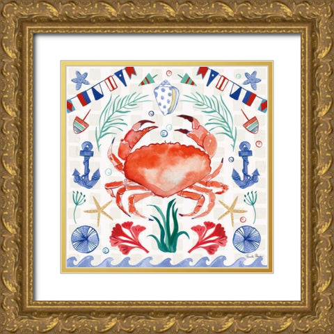 Maritime Delight II Gold Ornate Wood Framed Art Print with Double Matting by Zaman, Farida