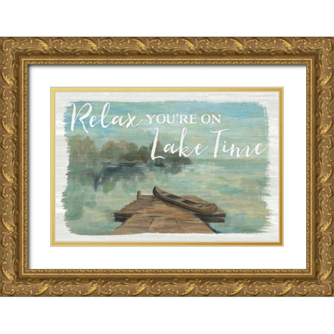 Lakeside Retreat II Gold Ornate Wood Framed Art Print with Double Matting by Vassileva, Silvia