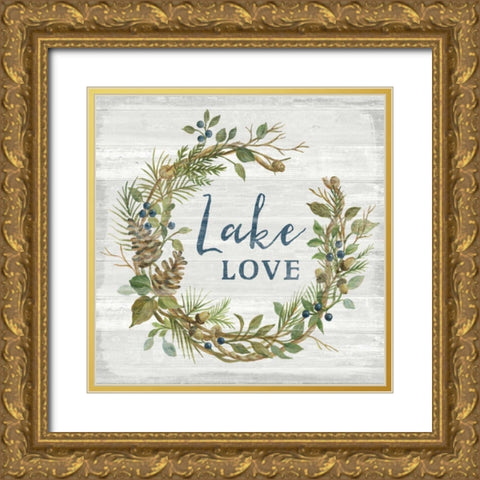 Lakeside Retreat IV Gold Ornate Wood Framed Art Print with Double Matting by Vassileva, Silvia