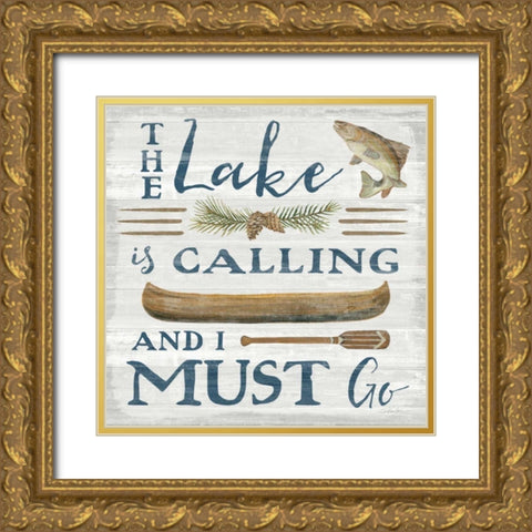 Lakeside Retreat VIII Gold Ornate Wood Framed Art Print with Double Matting by Vassileva, Silvia
