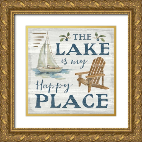 Lakeside Retreat IX Gold Ornate Wood Framed Art Print with Double Matting by Vassileva, Silvia