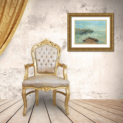 Lakeside Retreat II no Wood Gold Ornate Wood Framed Art Print with Double Matting by Vassileva, Silvia