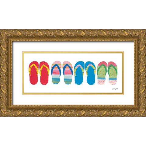 Sea Sand Sun VII Gold Ornate Wood Framed Art Print with Double Matting by Prahl, Courtney