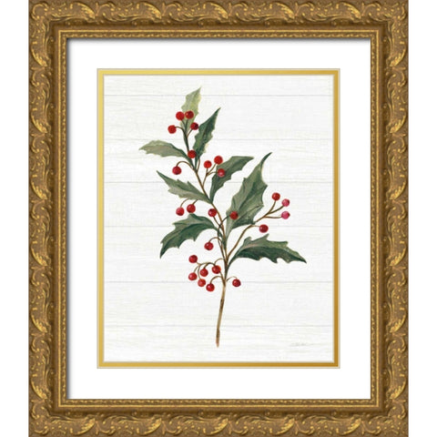 Christmas Moments IV No Banner White Gold Ornate Wood Framed Art Print with Double Matting by Vassileva, Silvia