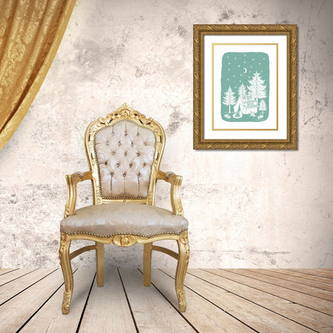 Home Together Gold Ornate Wood Framed Art Print with Double Matting by Snowdon, Alexandra