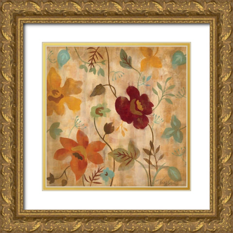 Antique Embroidery I Gold Ornate Wood Framed Art Print with Double Matting by Vassileva, Silvia