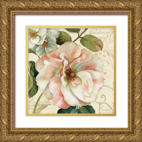 Les Jardin II Gold Ornate Wood Framed Art Print with Double Matting by Audit, Lisa