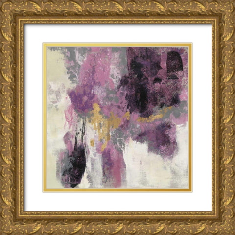 Sparkle Abstract II Gold Ornate Wood Framed Art Print with Double Matting by Vassileva, Silvia